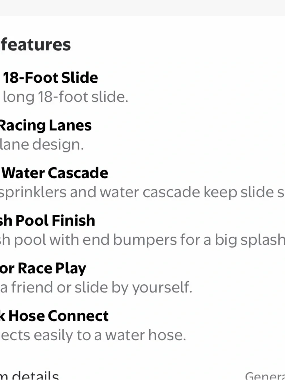 18 ft Double Slide Inflatable Water Slide - Red/Blue